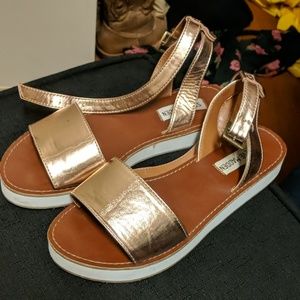 Steve Madden rose gold sandals